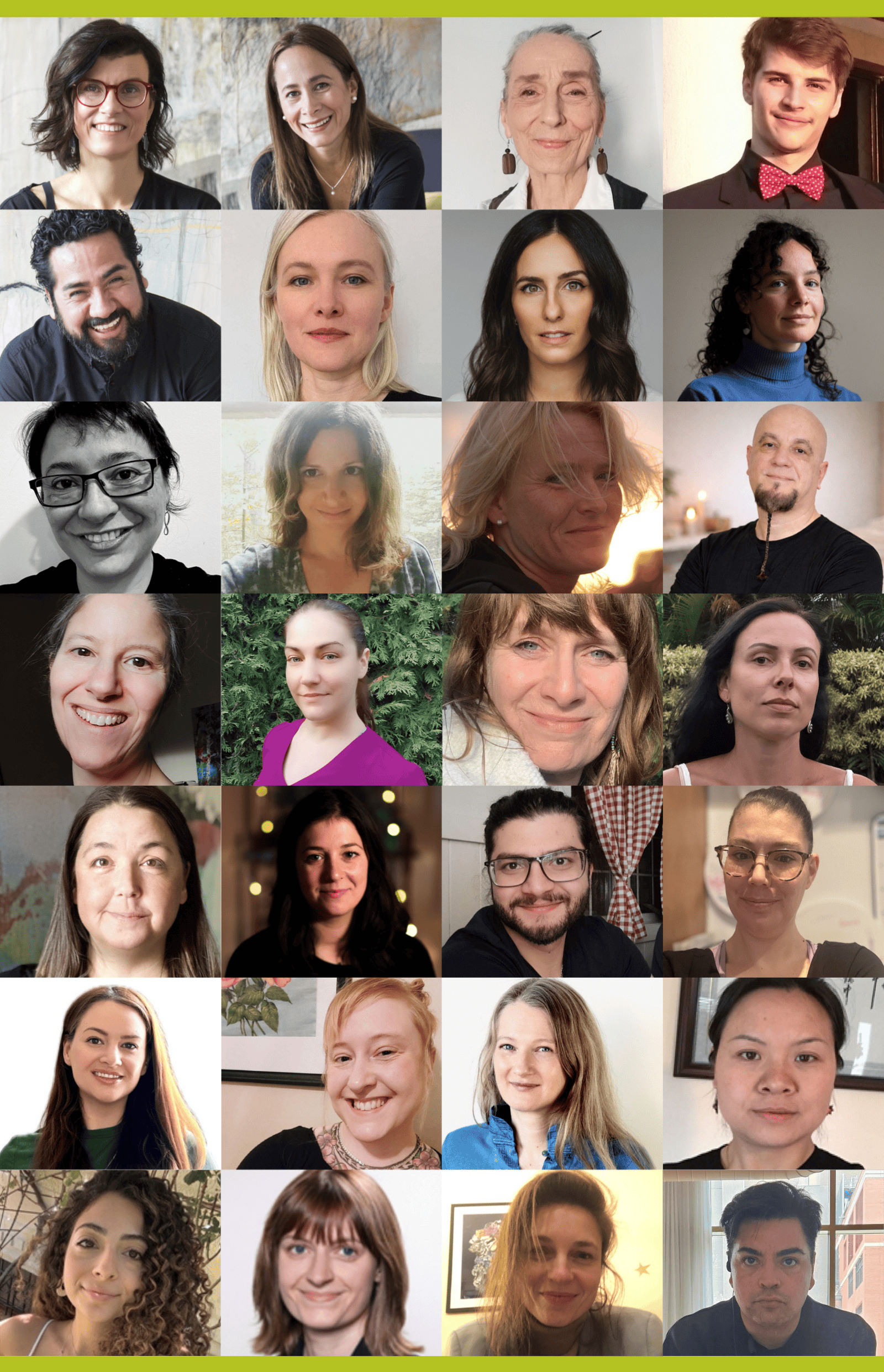 full team photo collage This is a collage of images of many of the therapists working at Spa Vert.